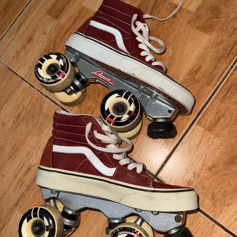 Vans Red Roller Skates